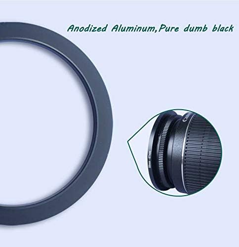 Ring de 67 mm-72mm de anel de passo [lente de 67 mm a 72 mm], lente de anel de filtro da lente da câmera de fanzr, alumínio premium,