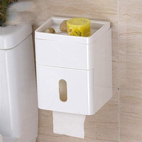 Caixa de papel do banheiro zldxdp, suporte de papel higiênico, bandeja de vaso sanitário, tubo de papel à prova d'água sem