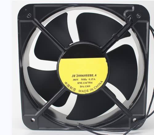 Para JF20060HBL4 380V 0,15A 200x200x60mm Fan de resfriamento de 2 fios
