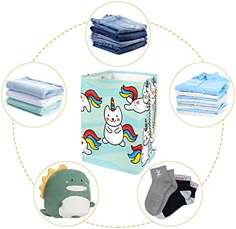 Cesta de lavanderia com alças cestas de lavanderia dobráveis ​​à prova d'água para caixas de armazenamento Organizador da casa do quarto Kids
