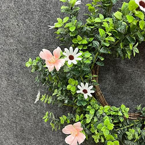 Douba Daisy Spring Wreath Flower Wreath Style Nórdico Pequeno Four Seasons Decoração de grinaldas