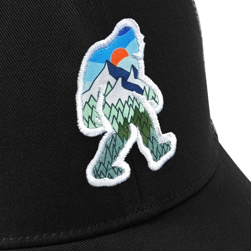 Pnkvnlo Mesh Trucker Bigfoot Hats for Men - Grande chapéu de encerramento do Snapback para caça e caminhada
