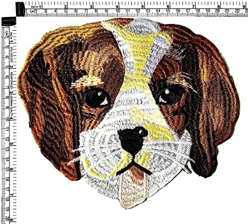Kleenplus. Grande grande jumbo beagle cão fofo patch bordado aplique artesanato roupas artesanais acessórios de fantasia diy