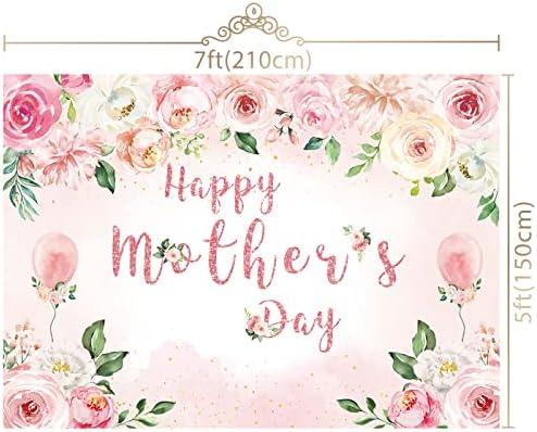 Maijoeyy feliz dia das mães pano de fundo rosa floral backlon backma