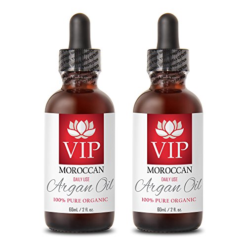 Vitaminas VIP Rejuvenescimento Avançado - Óleo de Argan - Puro Orgânico - Corpo de óleo de Argan - 2 garrafas