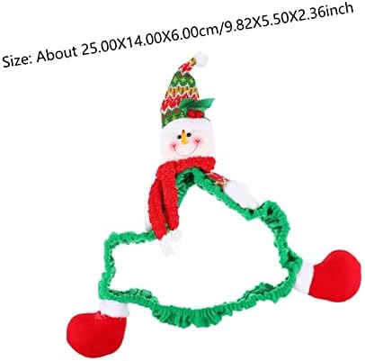 Mobestech 3pcs Monitor adorável desenho animado Ano de Natal Protetor de fronteira Casa como decoração decorativa de