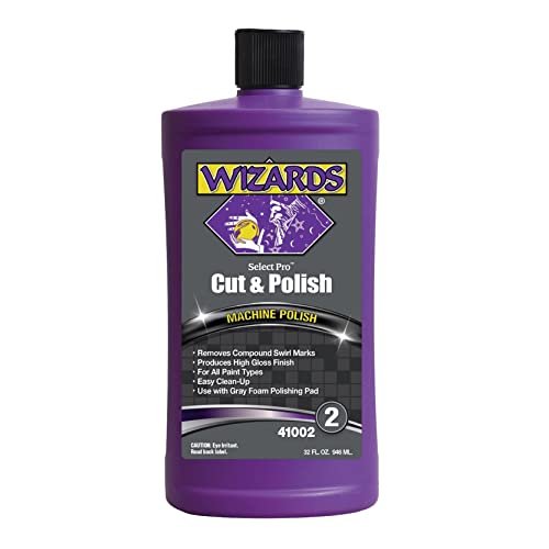 Wizards Select Pro Cut e Polish Compound Etapa 2 Perfect Match - Polho de ação dupla com acabamento de alto brilho - composto