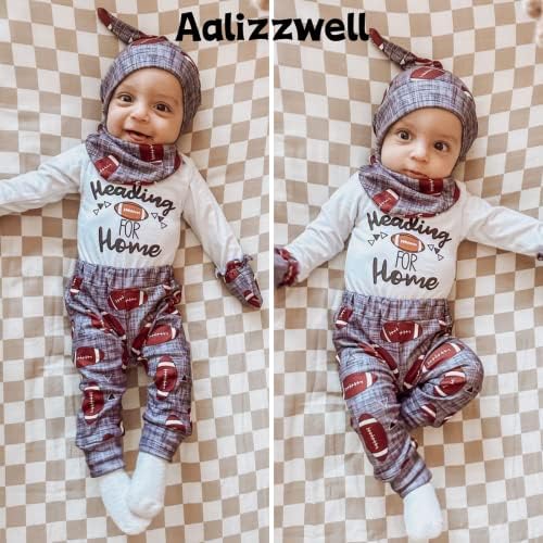 Aalizzwell recém -nascido, roupas de manga longa para o inverno de outono