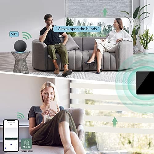 Yoolax Zigbee Hub, Smart Bridge for Yoolax Home App, Trabalhe com tonalidade motorizada, tonalidade de zebra, tonalidade ao ar livre, tonalidade celular, Shangri-La Shade, Conecte-se com Alexa, Google Home