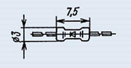 S.U.R. & R ferramentas diodes kd503b são silício, epitaxial, pulse URSS 100 pcs