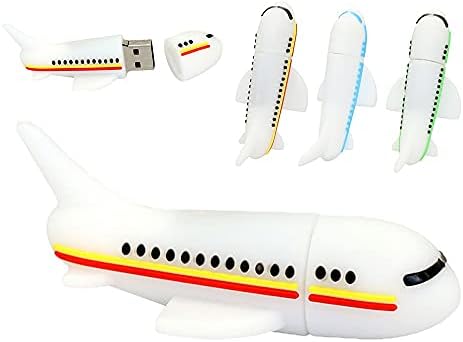N/A Silicone USB 2.0 Flash Drive 128 GB Modelo de caneta Aeronave Avião de aeronave de aeronave 8GB 16GB 32GB 64GB Pendrive