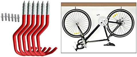 Confidence Craftsman 6 PCs Metal Wall Bike Goks Storage Teto Hanger Home Garage Shovel Spade Broom Mop Organizer Holding
