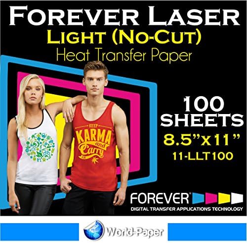 Forever Laser-Light Light Transfer Papel 8.5 x11-100 folhas 11-llt100