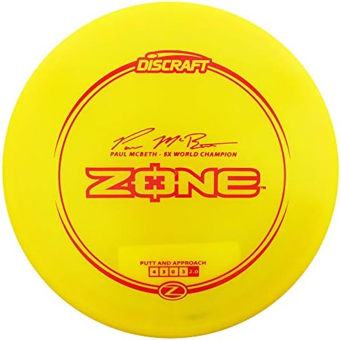 Discrafra Paul McBeth Signature Elite Z Zone Putt e abordam disco de golfe [as cores podem variar]