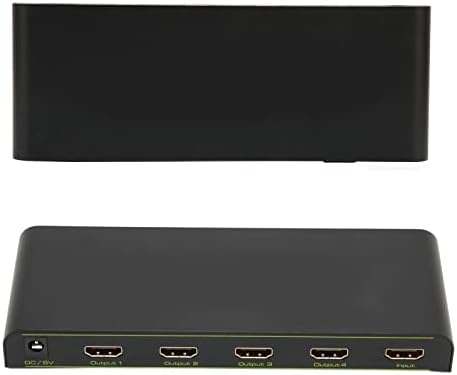 1 em 4 Splitter, incorporado Interface Multimídia de Controle EDID HD 1x4 Splitter 192KHz Taxas de amostragem de som para DVI 1.0 Regulamentos dos EUA