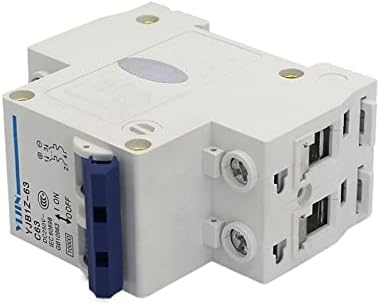 YydsCQ Mini Circuiter MCB 2P 16A 63A 100A 250V para casa usando disjuntor de circuito elétrico DC