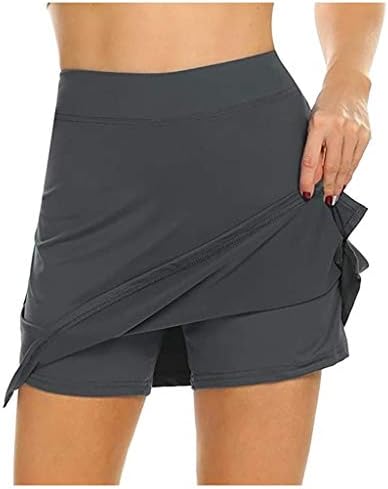 Esporte ativo leve para a saia Golf Skort Performance de tênis feminino Running Skirt Women Fitness Mini Salia sólida