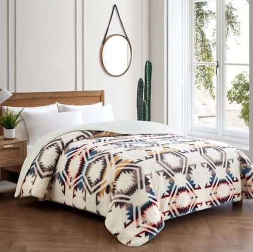 Pendleton White Sands Quilt Coberlet Blanket Set - Sandshell - Full/Queen