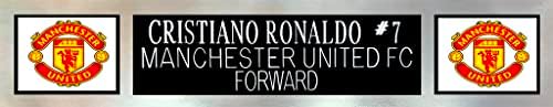 Cristiano Ronaldo autografou e emoldurado Red Manchester Jersey Auto Beckett Coa