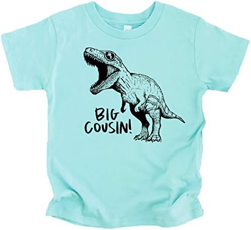 Camisetas de dinossauros de primo grande para meninos e meninos divertidos roupas de família