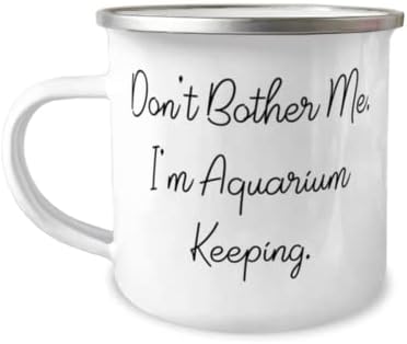 Sarcasmo Aquarium Keeping, não me incomode, eu estou mantendo aquário, férias de férias de 12 onças caneca para homens mulheres