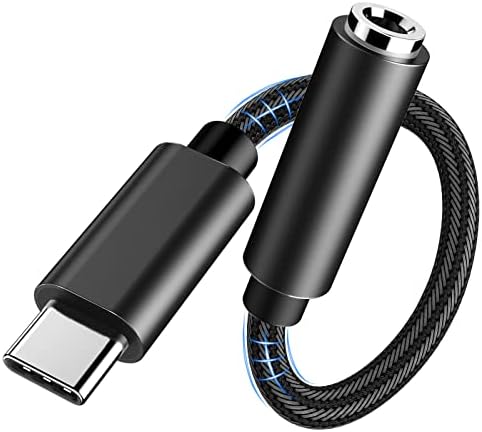 Adaptador de jack do tipo USB tipo C a 3,5 mm, USB Tipo C a 3,5 mm AUX AUX Audio Jack Hi-RES DAC DONGLE Compatível