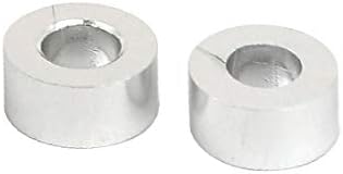 X-Dree 20pcs de 3 mm de espessura m3 liga de alumínio Fende_r arruela de parafuso Tom de prata (20pcs 3mm Espesor m3 Aleación de aluminio