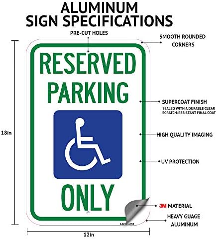 Sem estacionamento carros não autorizados serão rebocados às custas do proprietário | 18 x 24 Sinal de estacionamento à