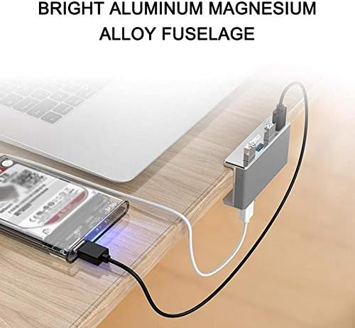 Zhyh Alumínio 4 Porta Multifuncional USB 3.0 CLIP CUMP