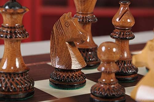 O conjunto de xadrez do campeonato - apenas peças - 3,75 rei