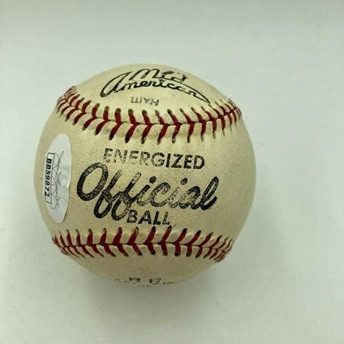 Rare Mark Koenig Single assinado Baseball 1927 NY Yankees JSA Loa - Baseballs autografados