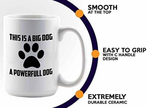 Treinamento de cães Caneca de café 15oz White - um cão Werfull - Treinador de cachorro Treinador Pet Pet Puppy Puppy Walker Animal