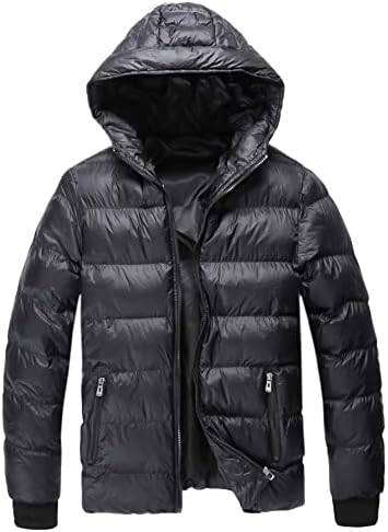 Jaquetas XinBalove para Men Jackets Men Jackets Men com zíper com capuzes de casaco com capuz para homens