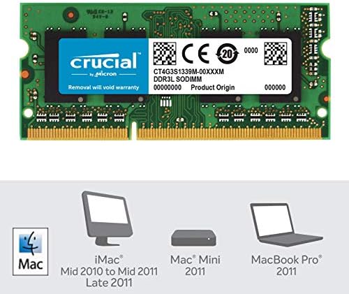 RAM crucial 4GB DDR3 1333 MHZ CL9 Memória para Mac CT4G3S1339M