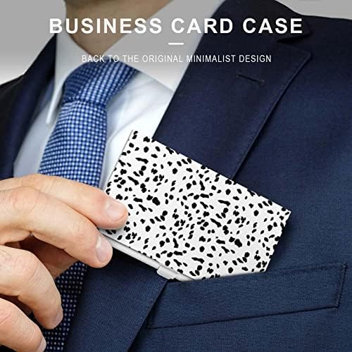 Dismatian Pattern Business Id Card Titular Silm Case Profissional Metal Nome Card Pocket Pocket
