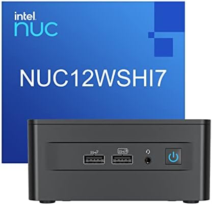 Intel Nuc 12 Pro Wall Street Canyon Nuc12Wshi7, Última 12ª geração Intel Core i7-1260p 12 núcleos, 16 fios, cache inteligente Intel Intel de 18 MB, 4,7 GHz, Intel Iris XE Graphics, Barebone, sem RAM, sem SSD, sem OS.