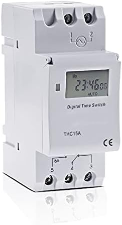 DJDLFA THC15A Microcomputador Electronic Programável Timer Digital Switch Relé controle 12V 110V 220V 16A DIN MOLTE