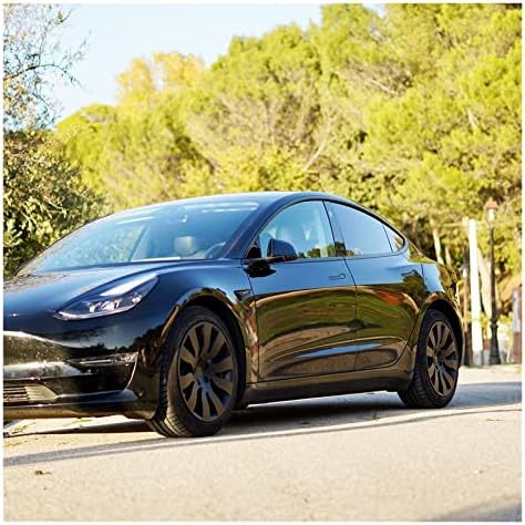 18 polegadas compatíveis com Tesla Modelo 3 Campa de roda 4pcs Substituição de desempenho do carro Protetor Automóveis Automóveis Acessórios