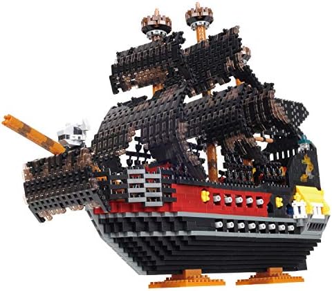 Nanoblock - navio pirata DX, piratas, Kit de construção avançado de Hobby Series