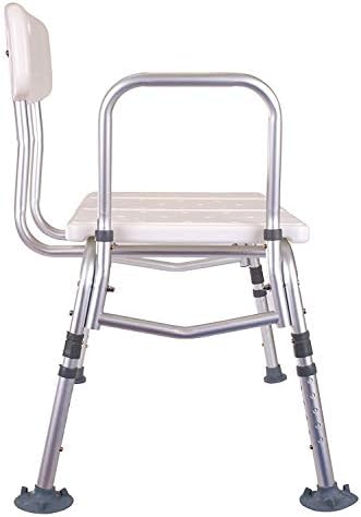 MEDOKARE SHOUST Transfer Bench Seat - Over Tub Transfer Bench Shower Chair para idosos, bancada de transferência de handicap para adultos, assento ajustável ao banheiro com sacola