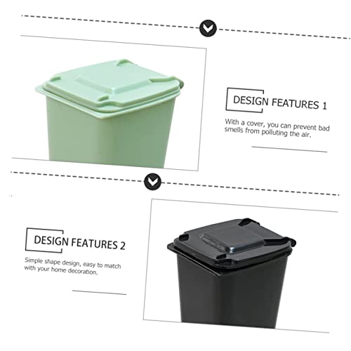 Operitacx 2pcs Bin para carros decorativos de copo de xícara latas de latas de latas de escritório baldes podem classificar resíduos