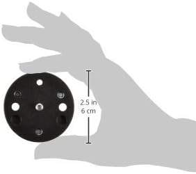 Manfrotto 120 Conversor Plate converte os parafusos da cabeça do tripé de 3/8 de polegada a 1/4 polegada-substitui 3054, preto