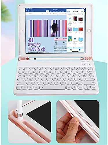 Haodee para iPad Case 12,9 polegadas Teclado sem fio com caixa de retroiluminamento com teclado
