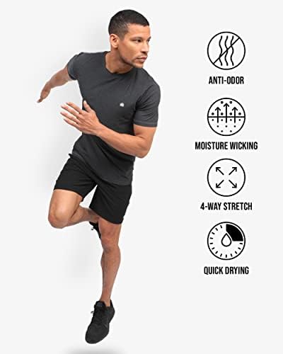 No shorts de treino premium de AM 7,5 - Segundo - Performance Quick Dry Stretch Gym Shorts S - 4XL Tática Athletic Shorts