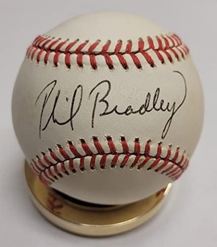 Autografado Phil Bradley Official League National League Baseball