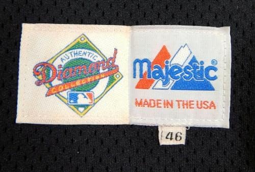 1994-96 Houston Astros Blank Game emitido na Marinha Jersey 46 170 - Jogo usou camisas da MLB usadas