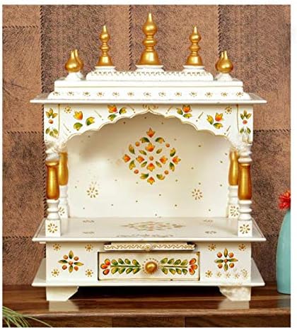 Aakrati Devyom Wooden/Home Temple/Pooja Mandir/Mandap para casa