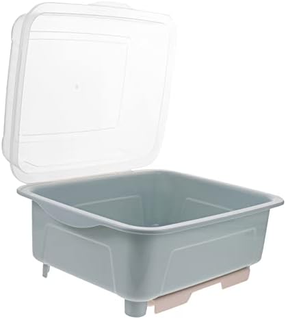 Caixa de talheres de cabilock Caixa de armazenamento em casa Filtro de água Organizador de prato conveniente com tampa de tampa