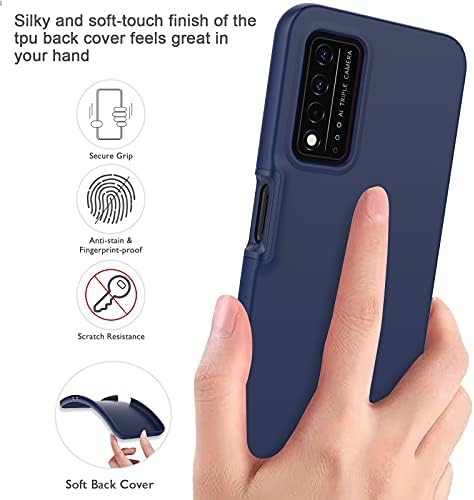 PuJue para T-Mobile Revvl V Plus 5G Case com protetor de tela embutido, caixa de telefone à prova de choque da proteção corporal, [capa