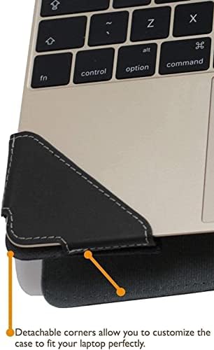 Broonel - Série de Perfil - Laptop de couro preto compatível com HP Elitebook X360 1030 G8 13,3 Laptop